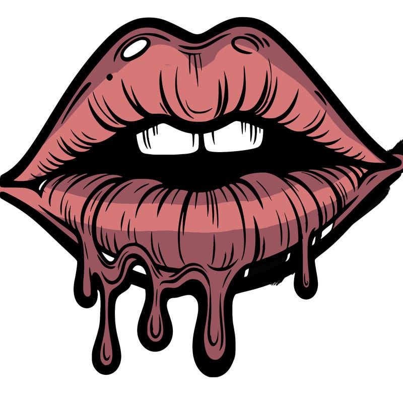 lips that look realistic and drip