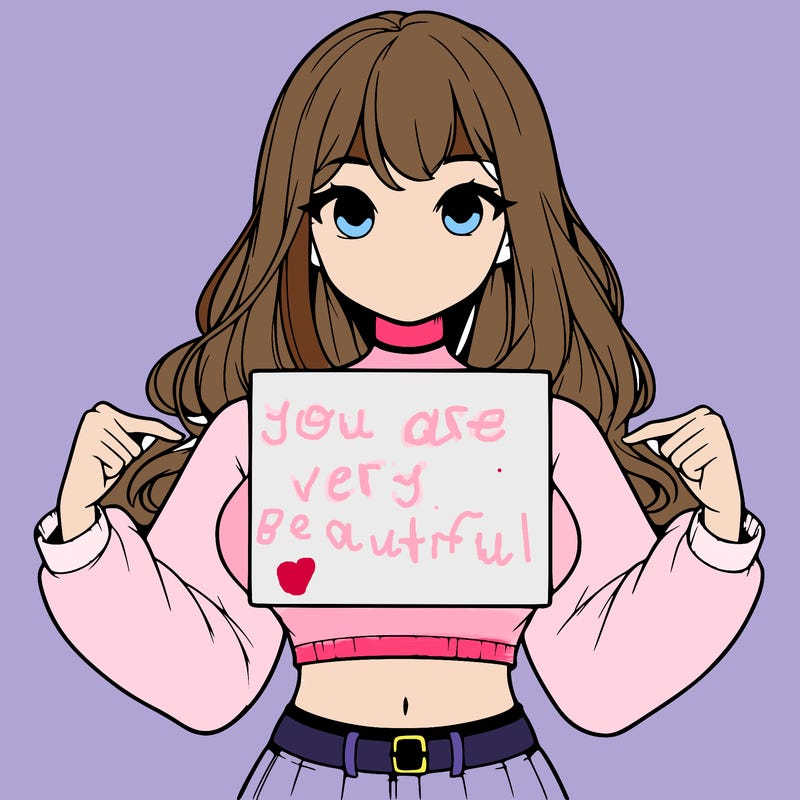 girl holding a blank sign in a long sleeve crop top