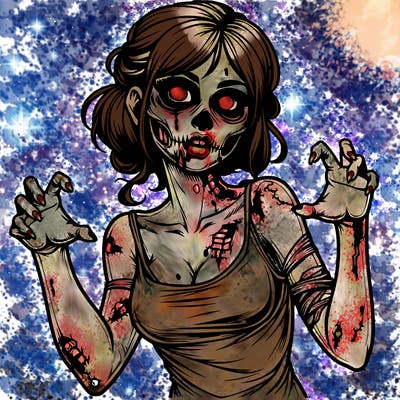 realistic zombie girl