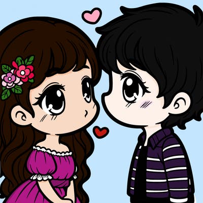 girl and boy in love