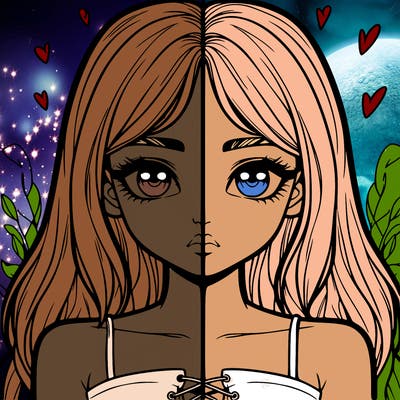 realistic girl split