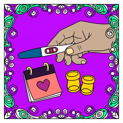 pregnancy test announcement