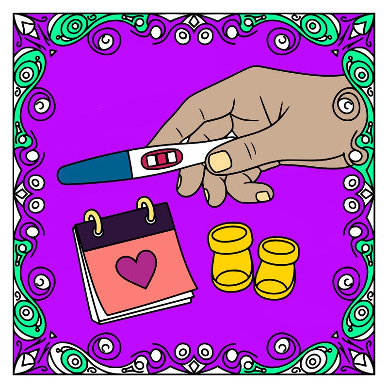 pregnancy test announcement