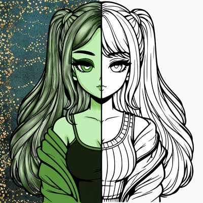 realistic girl split