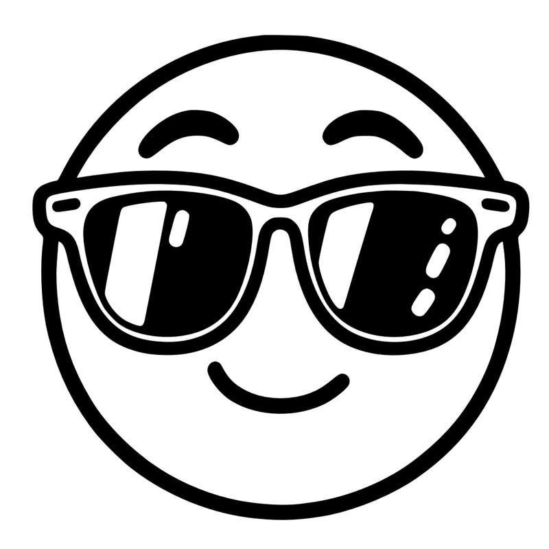 emoji with sunglasses
