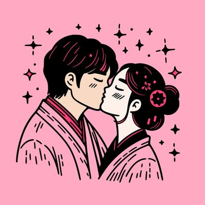 kissing