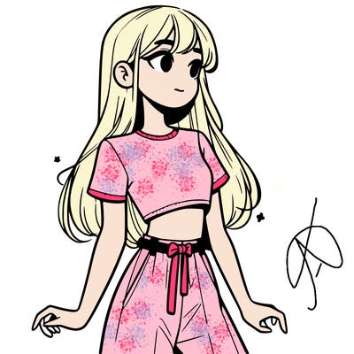 girl in a cute crop top