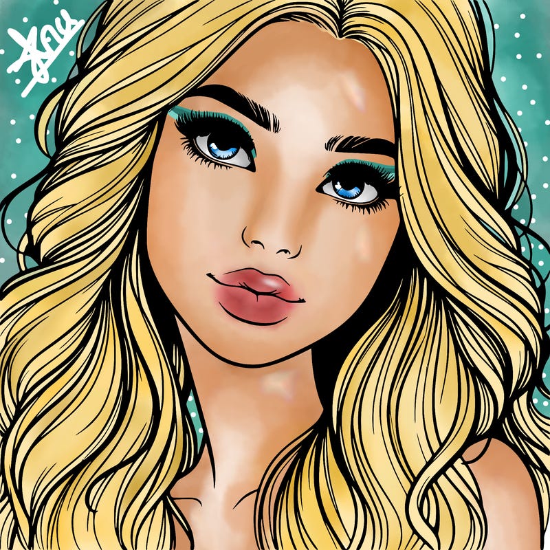 beautiful realistic girl