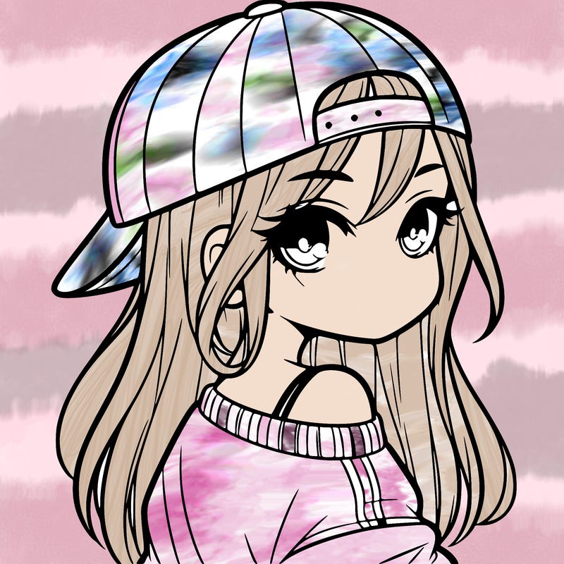 girl with a backward hat on