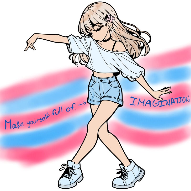 realistic girl danceing