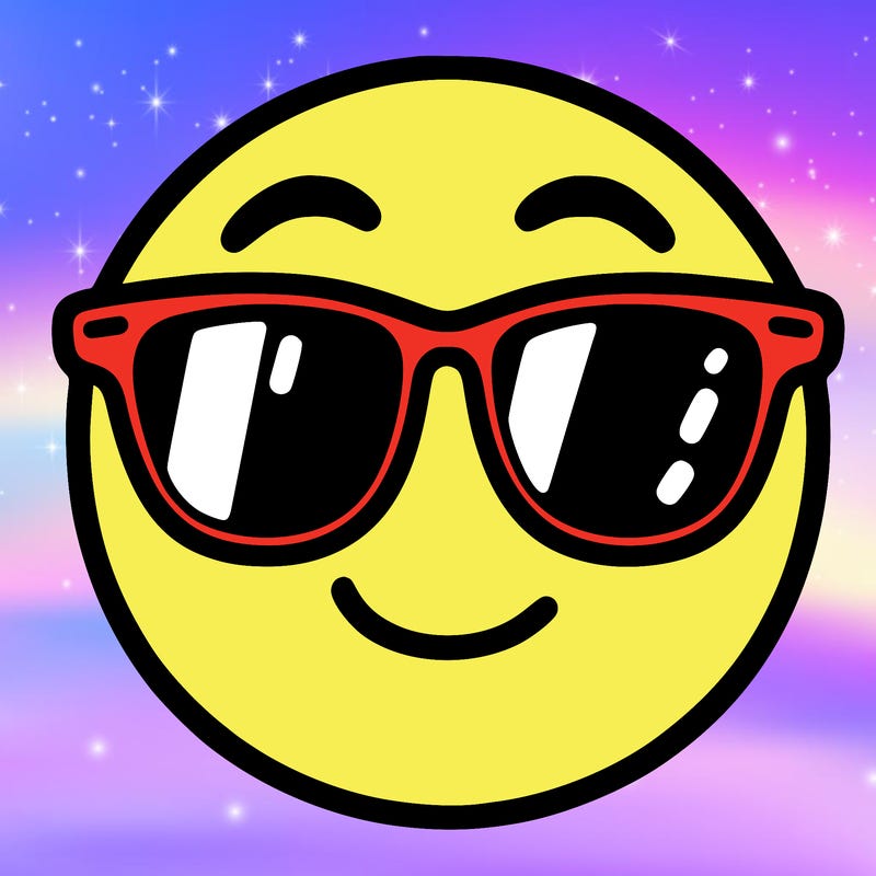 emoji with sunglasses