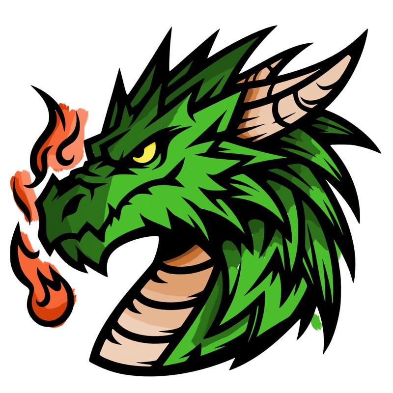 cool dragon head