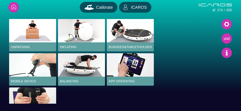 ICAROS EXPLORE - ICAROS EXPLORE app setup and device operation tutorials