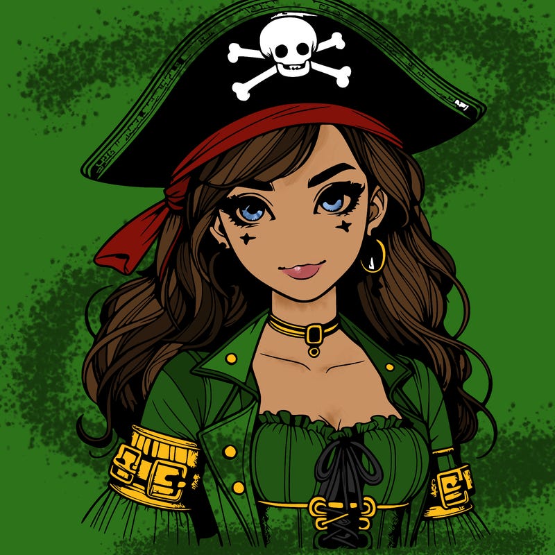 realistic pirate girl