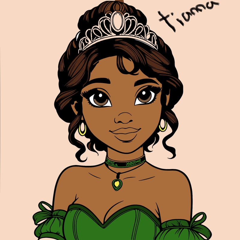 realistic princess tiana