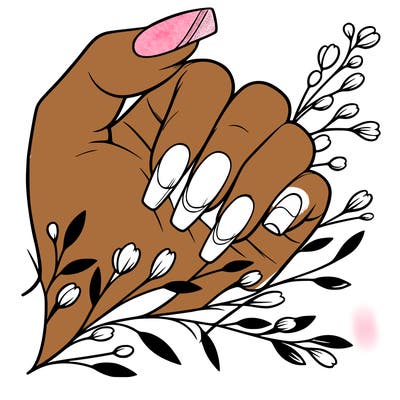 nails with french tip
