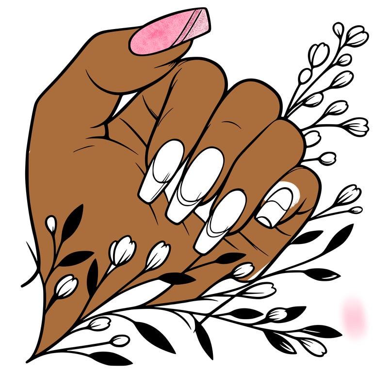 nails with french tip