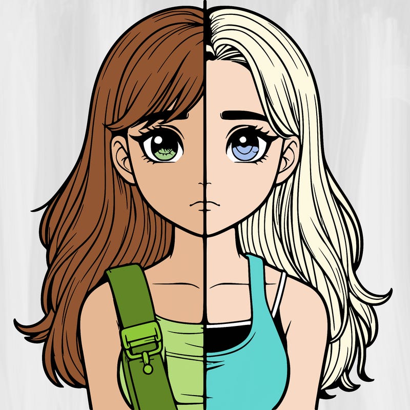 realistic girl split