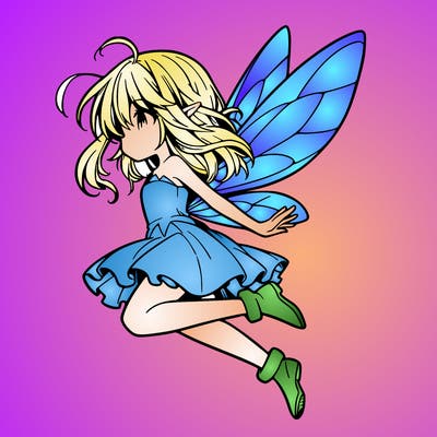 manga fairy flying