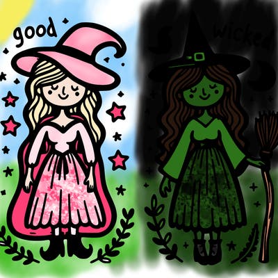 wicked glinda and elphaba