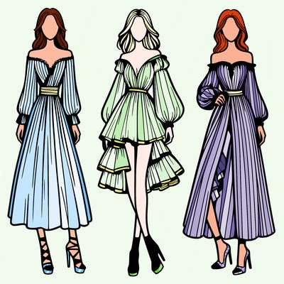 fashion models dresses