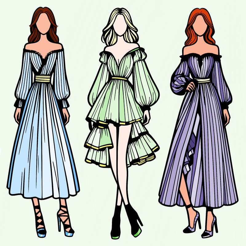 fashion models dresses