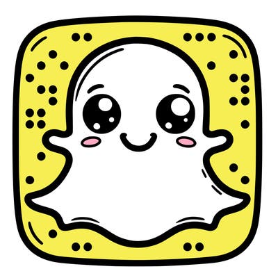 the real snapchat logo