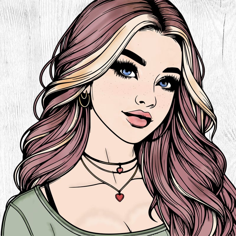 detailed realistic girl