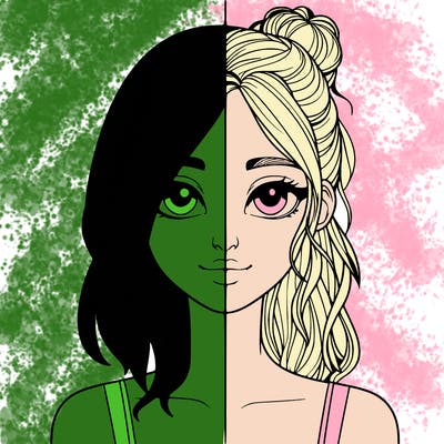 realistic girl split