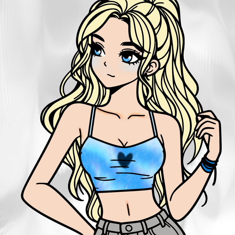 girl in crop top