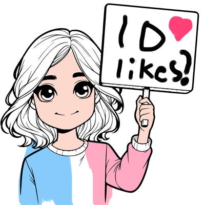 realistic girl holding up a sign