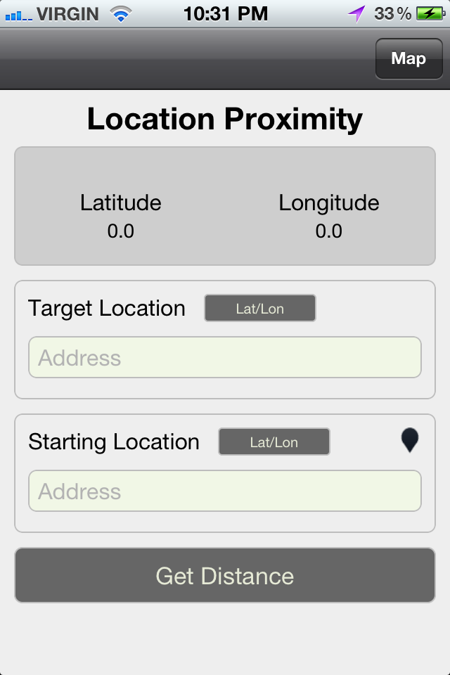 World Map Pro - Location Proximity tool in World Map Pro for calculating distances between coordinates or addresses