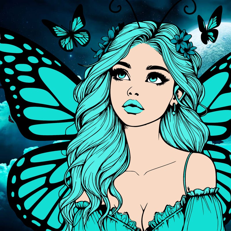 butterfly fairy realistic girl