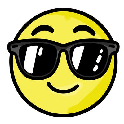 emoji with sunglasses