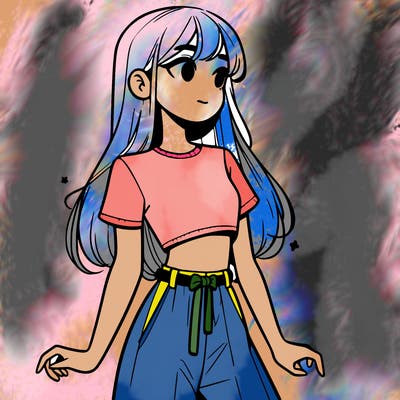 girl in a cute crop top