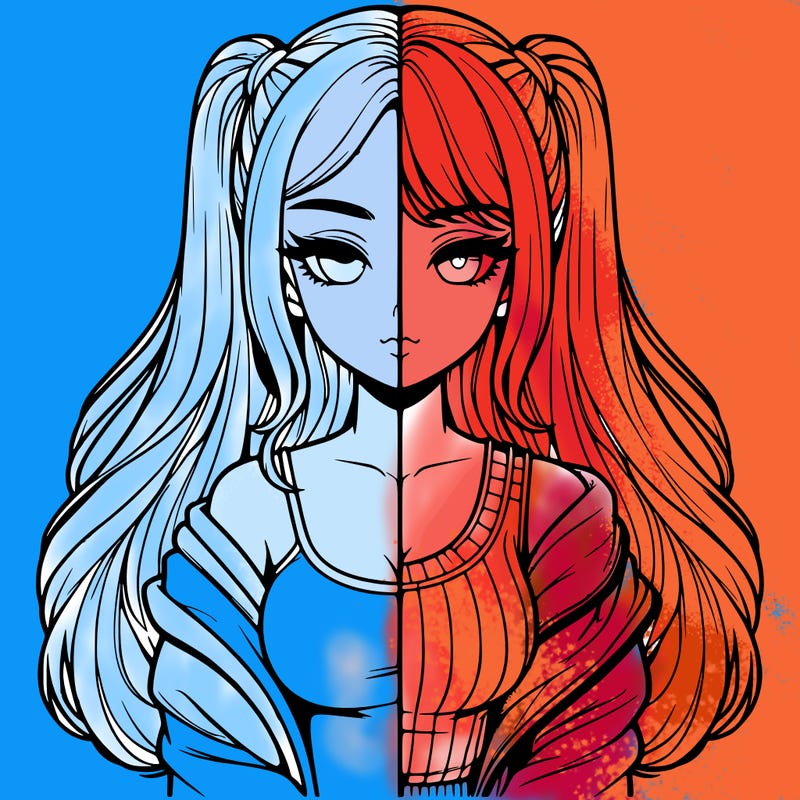 realistic girl split