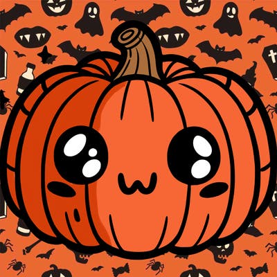 halloween simple pumpkin cute