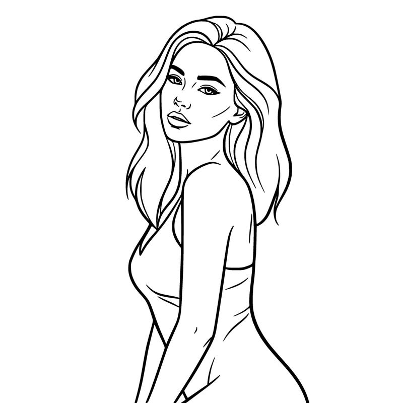 oustanding biologically perfect women posing  gorgeous  pose outlining face