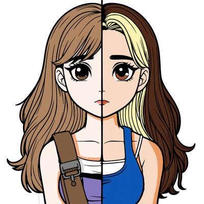 realistic girl split