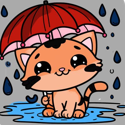 rainy cat