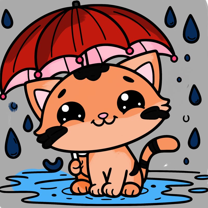 rainy cat