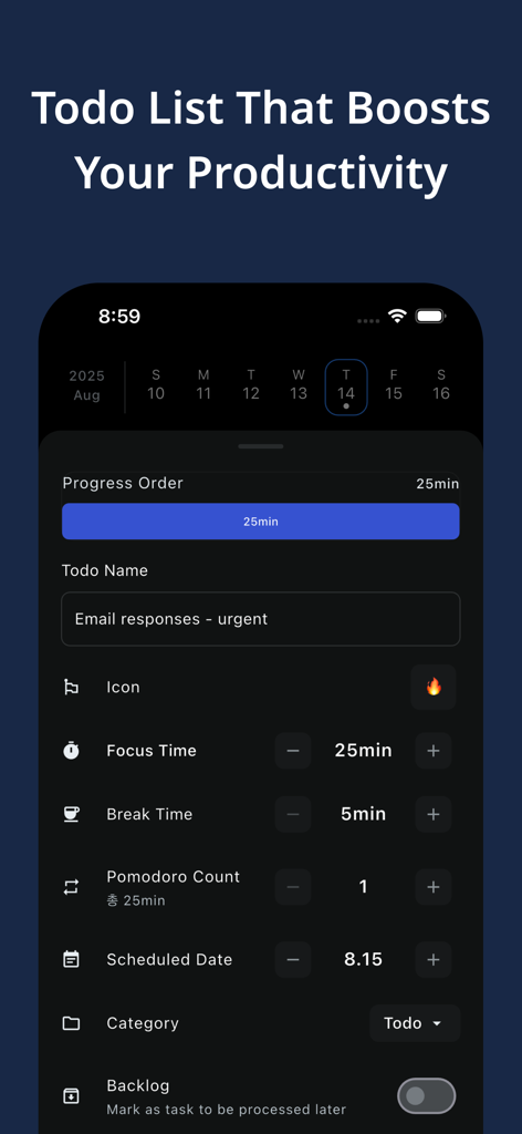 TodoTimer: Pomodoro Focus ADHD - Productivity App | MWM