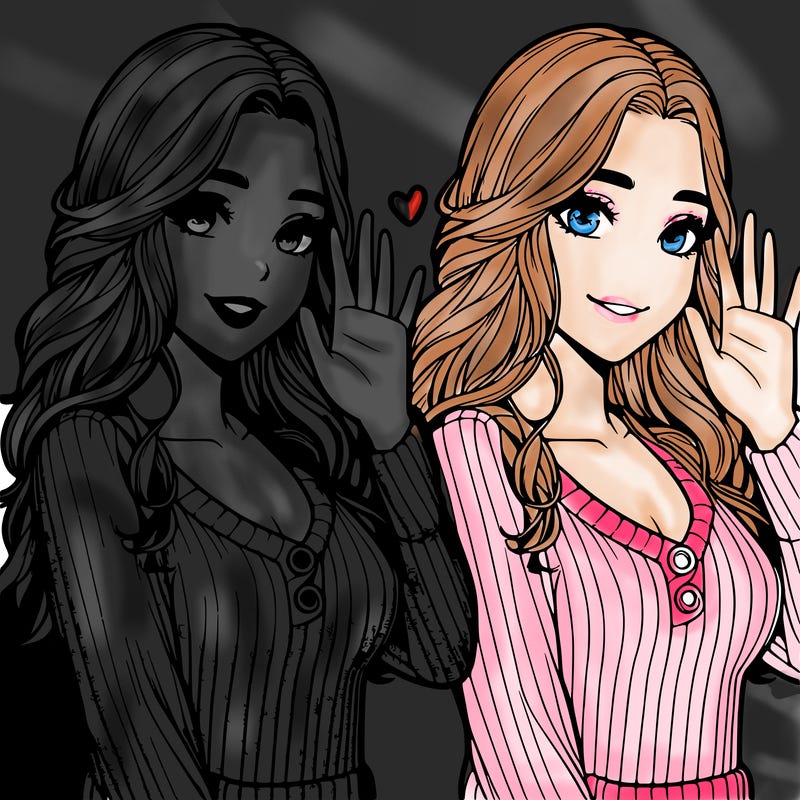 realistic pretty girl waving at her friend