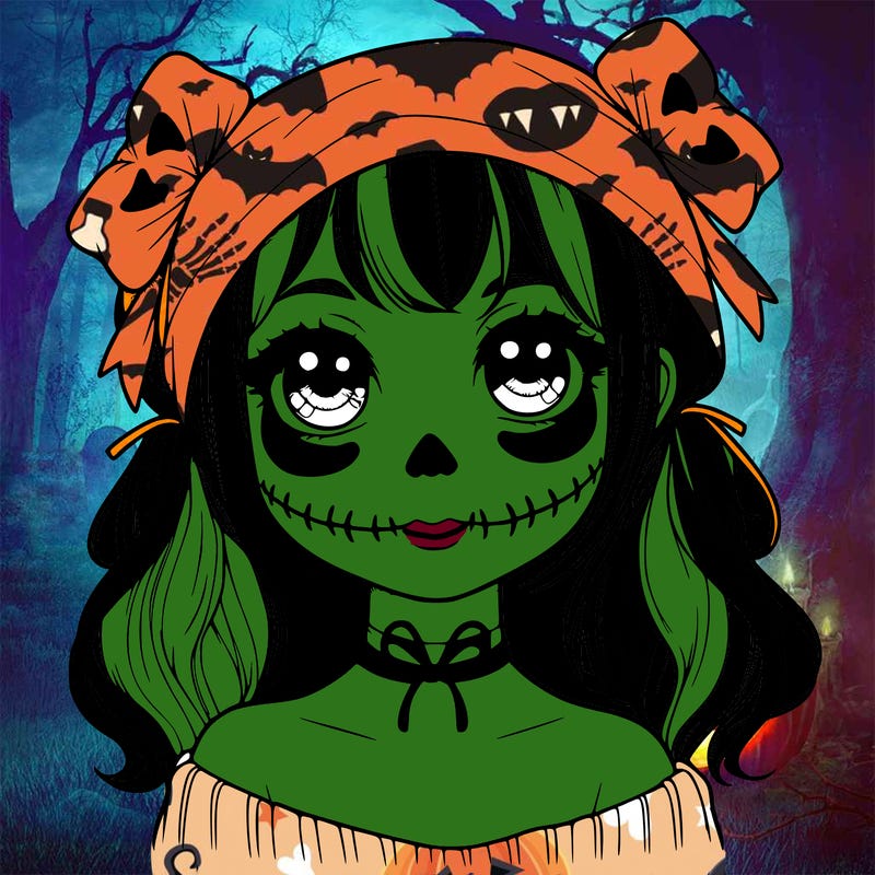 realistic girl halloween