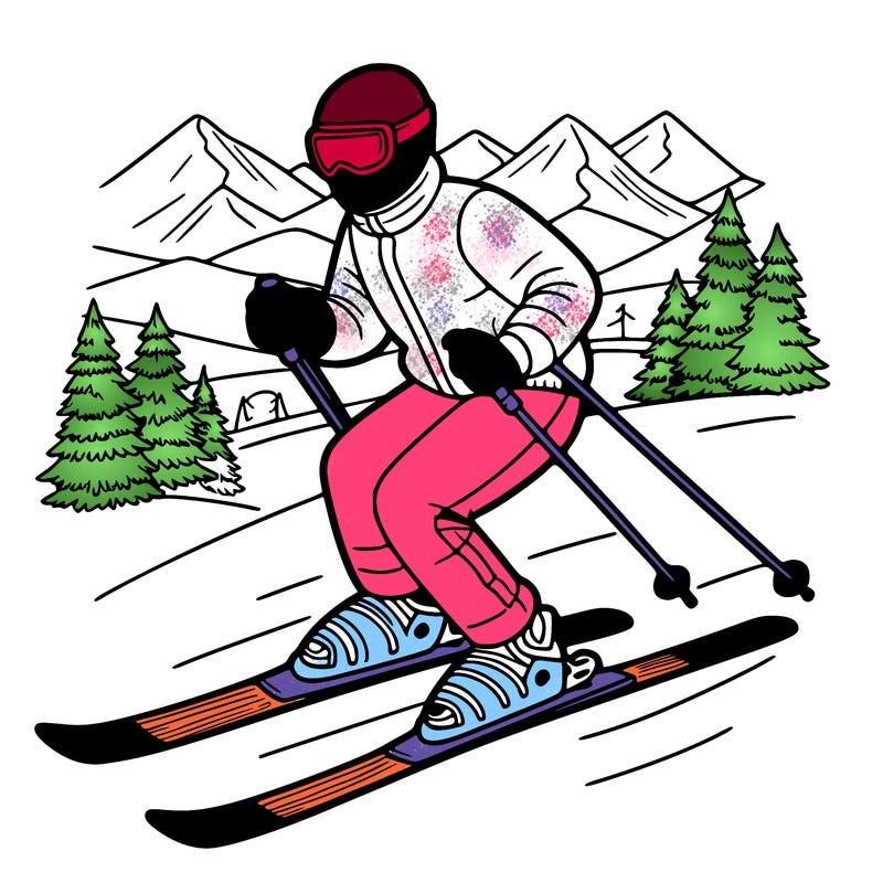 skiing