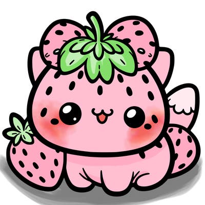 strawberry cat