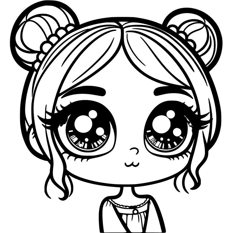 girl with big envious eyes