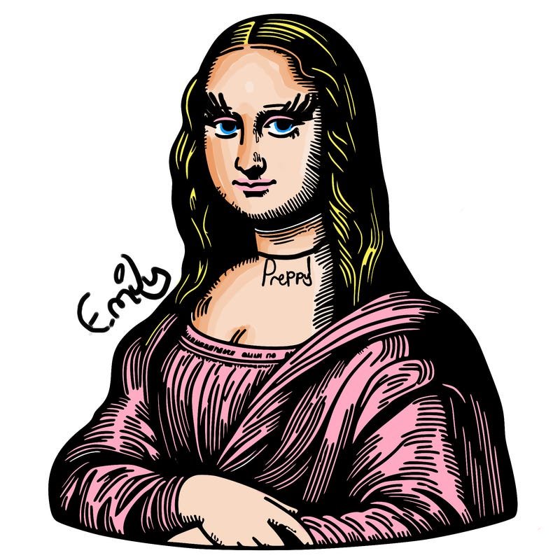 the realistic art piece, the mona lisa