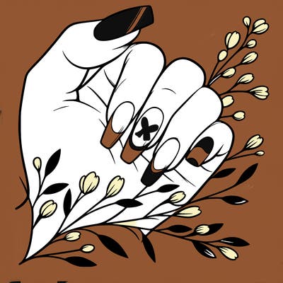 nails with french tip