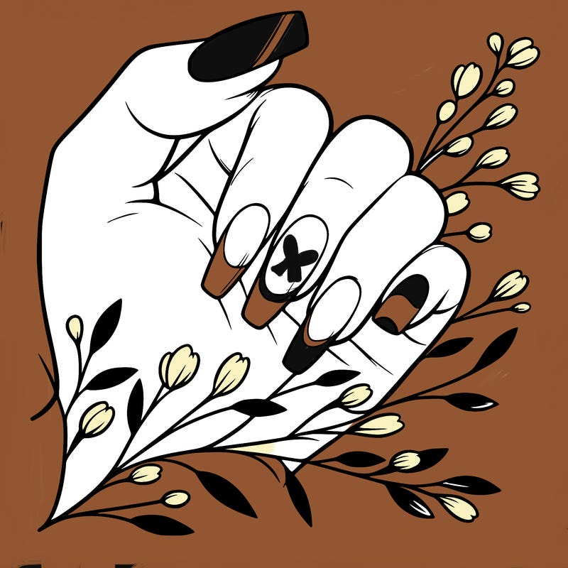 nails with french tip